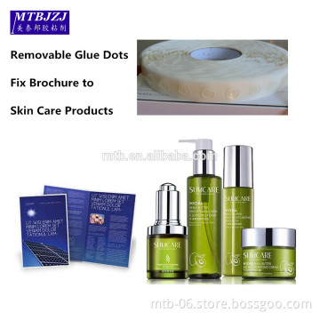 Clear Removable Glue Dots Fix Brochure Holder Floor Stand